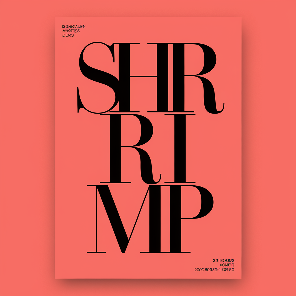 minimalist poster with bold typography "RIMP"